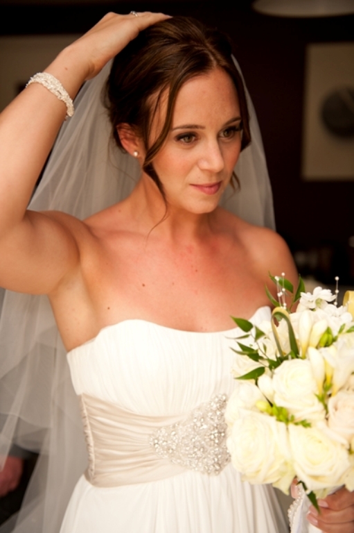 white and champagne dress wedding