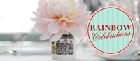 Rainbow Celebrations, bespoke handpainted gifts and favours, Surrey, London, UK