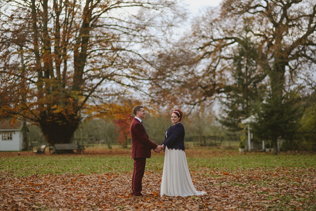 Lucy in Jenny Packham Aspen for a quirky alternative winter wedding Miss Bush (6)