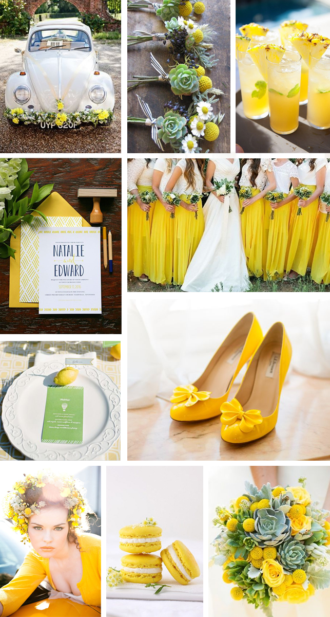 Yellow Green Wedding Inspiration