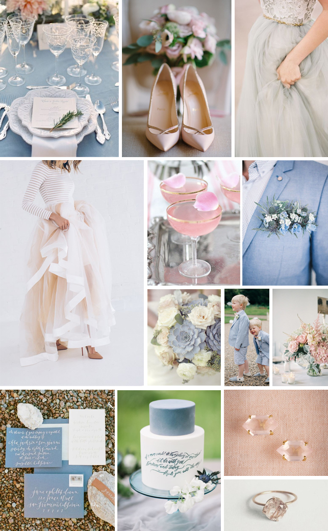 rose quartz serenity wedding inspiration
