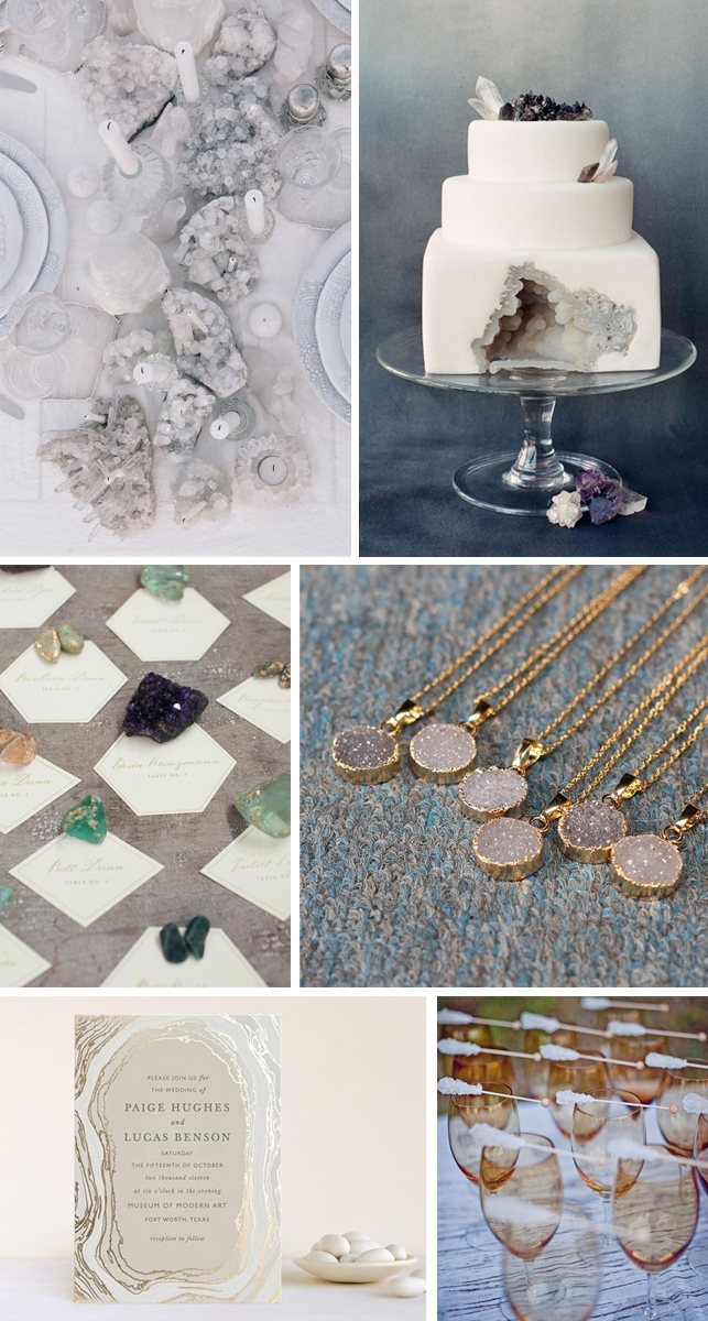 geode wedding inspiration