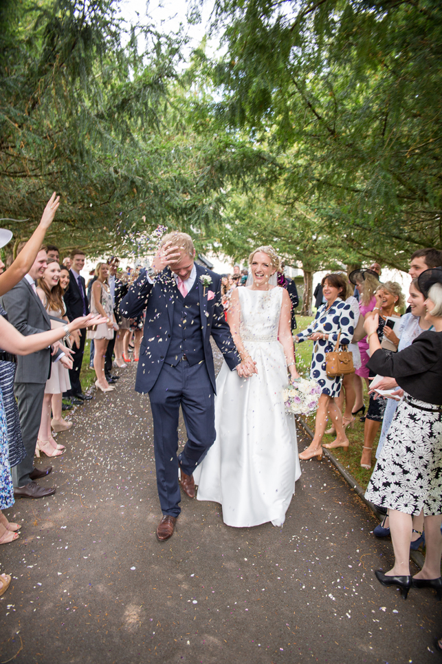 Real bride Alice wearing Jesus Peiro and Jenny Packham (1)