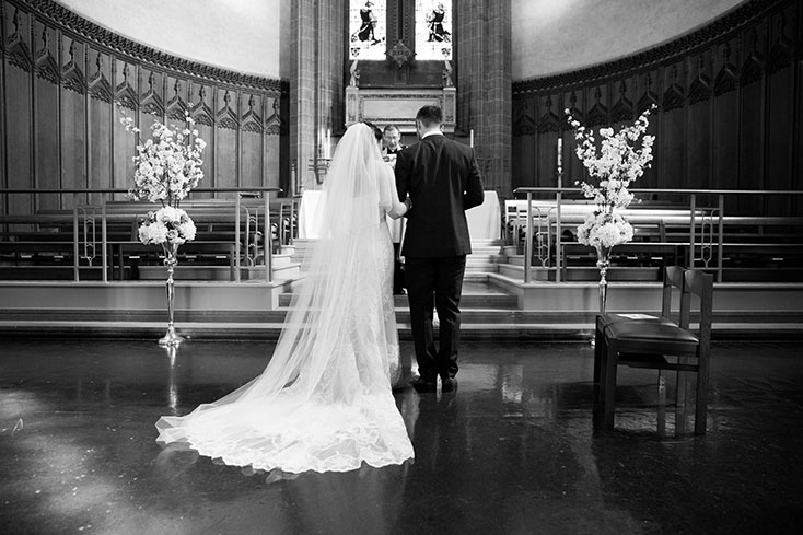 Maggie Sottero elegant traditional Surrey wedding