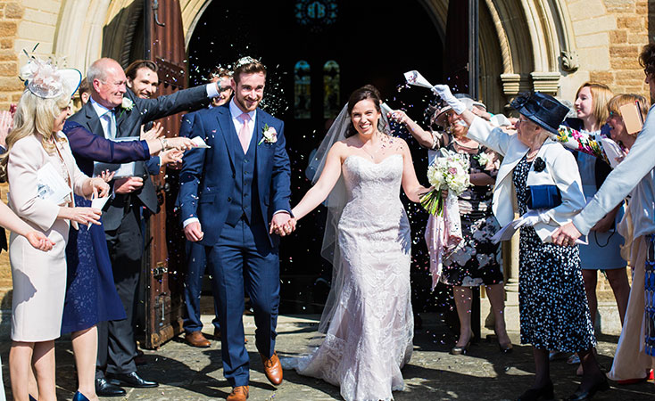 Maggie Sottero elegant traditional Surrey wedding